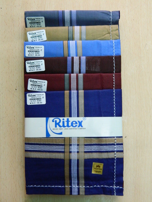 Ritex 100% Cotton Handkerchiefs - 10 Pcs. Box