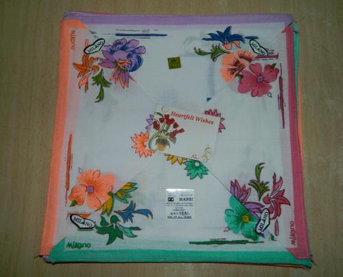 Ladies Cotton Handkerchiefs -12Pcs. Pack