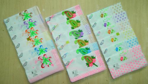 Ladies Cotton Handkerchiefs -12Pcs. Pack