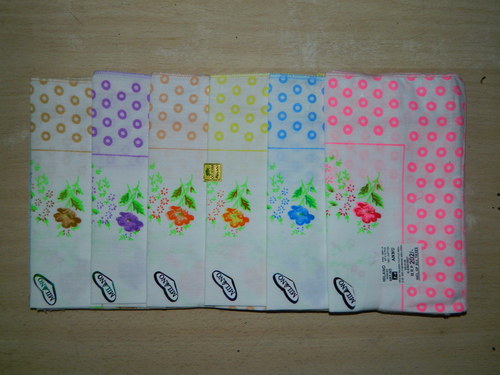 Ladies Cotton Handkerchiefs -12Pcs. Pack
