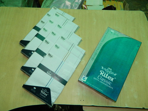 Ritex 100% Cotton Handkerchiefs - 12 Pcs. Box
