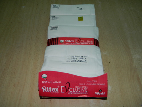 Ritex Loose Cotton Handkerchiefs - 12 Pcs. Pack