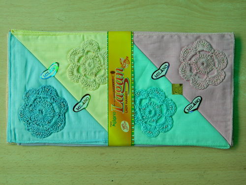 Ladies Fancy Handkerchiefs -12Pcs. Box