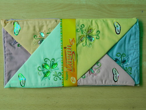 Ladies Fancy Handkerchiefs - Cotton, 10x10 Inches, Pastel Floral | Soft Fabric, 12 Pieces, Gift Ready Box
