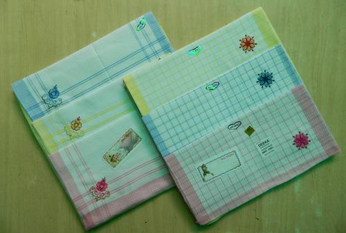 Ladies 100% Cotton Handkerchiefs -12Pcs. Pack
