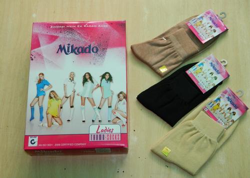 Mikado Ladies Woolen Thumbs Socks