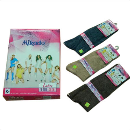 Mikado Ladies Woolen Thumbs Socks