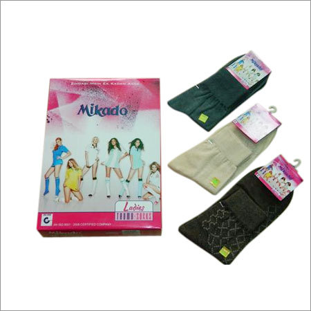Mikado Ladies Cotton Ankle Socks