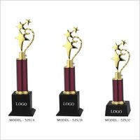 Golf Tournament Crystal Trophies - Base Material: Mdf Wood