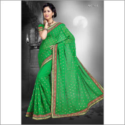 Embroidery Jari Work Saree