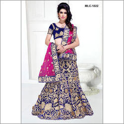 Velvet Lehenga Saree