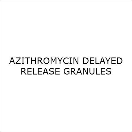 AZITHROMYCIN DELAYED RELEASE GRANULES