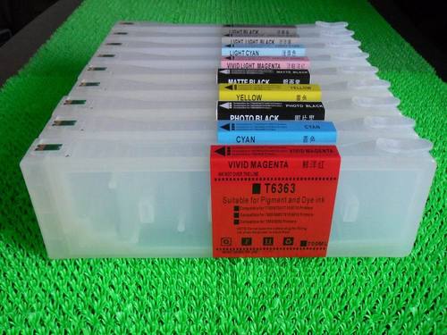 White Refillable Cartridges For Epson 7890/9890 Printer