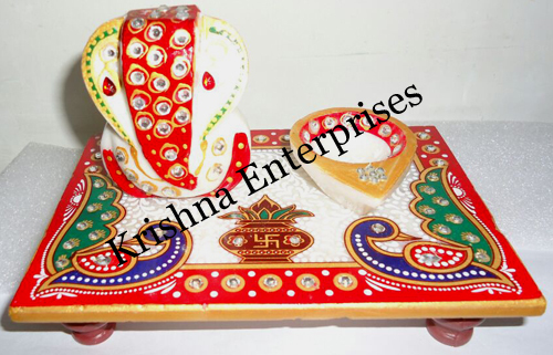 Chowki Ganesh Marble
