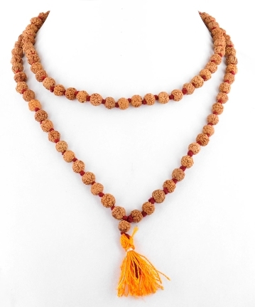 Handmade Natural 6 Mukhi Rudraksha Mala