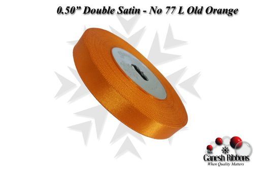 Double Satin Ribbons - Light Old Orange