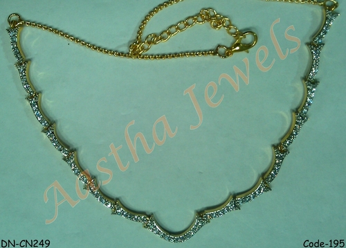 Chain Neckline Slider - Metal Alloy, 40-45 cm Length, Gold Color | Flawless Finish, Eye-Catching Design, Classy Look, Elegant Style