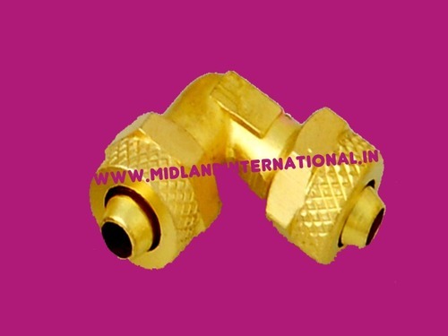 Brass PU Equal Elbow
