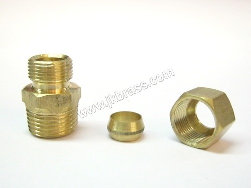 Brass Compression Union with Sleeve and Nut By J. K. BRASS PRODUCTS