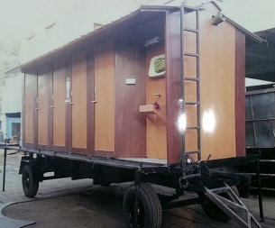 FRP Trolley Mounted Toilets