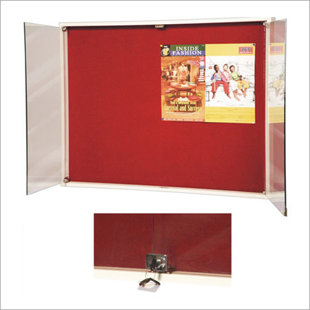 WritexNotice Board With Glass Door (Double Door)