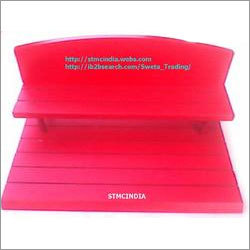 Watch Display Stand - Plastic 10x5x3 Inches Red | Durable Lightweight Stylish Design Easy Assembly