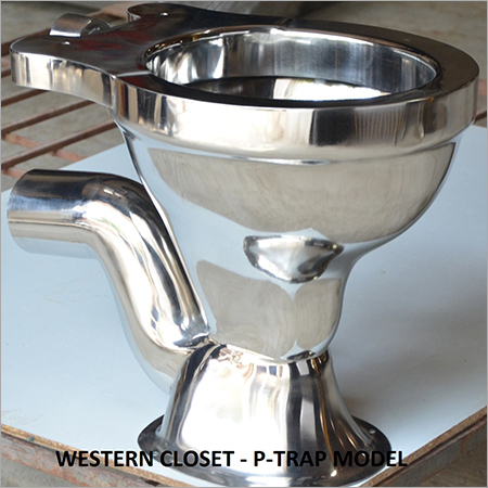 Stainless Steel Western Closet P Trap