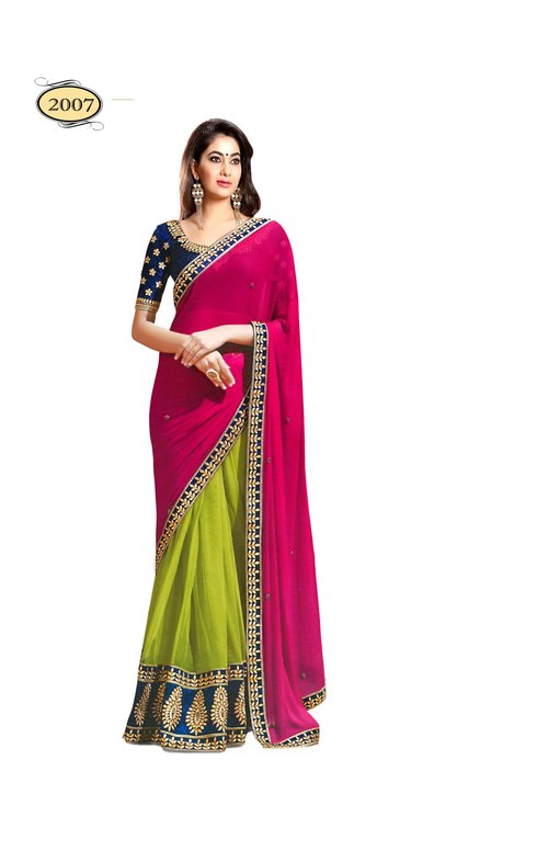 Online Partywear Ladies printed sarees