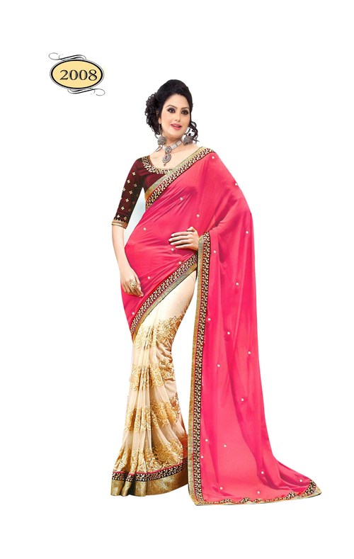 Online Partywear printed sarees sales