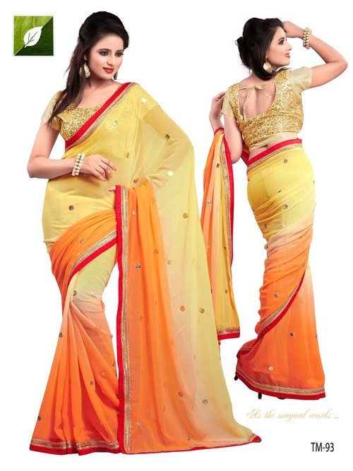 Latest Bollywood Designer Printed Saree - Soft Silk, 5.5 Meters, Yellow | Elegant Design, Comfortable Wear, Vibrant Colors, Blouse Piece Included