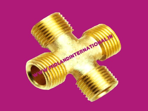 Brass Equal Male Cross