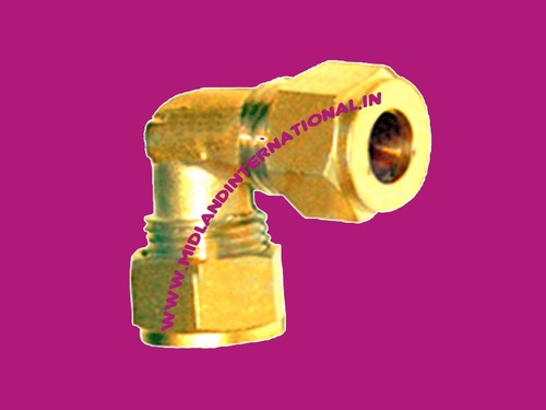 Brass Olive Equal Elbow