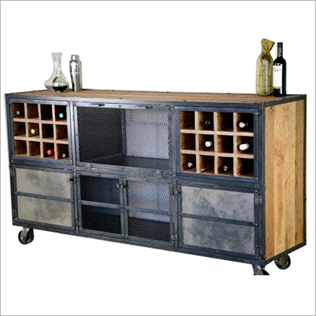 Wrought Iron Trolley Rack