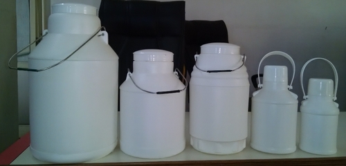 White HDPE Plastic Milk Cans