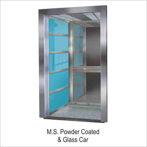 MS Powder Coated Glass Car