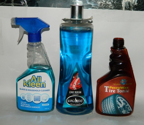 Transparent Glass Cleaner Plastic Bottles
