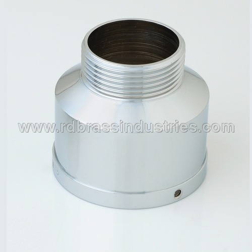Brass Wash Basin Urine Nipple - 6.35mm 1.50BSP Thread 4.75mm 0.50BSP Thread Chrome Plating Equal Shape Suitable for Water