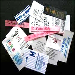 Printed Satin Labels - Cloth, 25.4-127 Millimeter Length, Rectangle Shape | Mesmerizing Designs, Easy to Attach, Long Lasting Shine