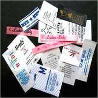 Printed Satin Labels - Cloth, 25.4-127 Millimeter Length, Rectangle Shape | Mesmerizing Designs, Easy To Attach, Long Lasting Shine