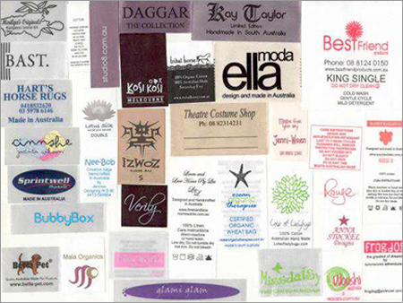Clothing Labels - Cloth, Rectangular Shape | Perfect Finish, Optimum Clarity, Flawless Design, Moisture Proof for Garment Branding