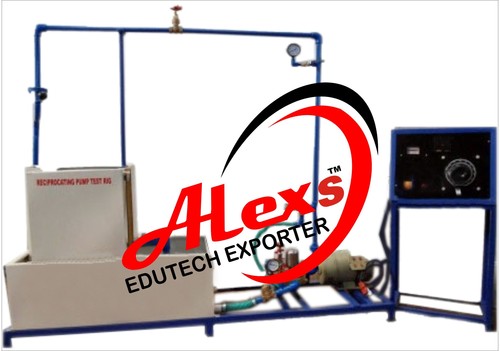 Reciprocating Pump Test Rig By ALEX EDUTECH EXPORTER