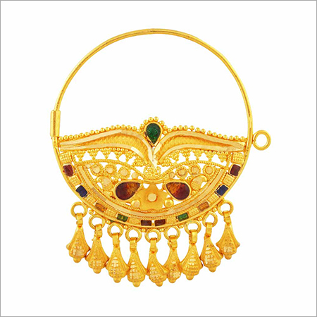 Gold Nose Pin By G. K. JEWELLERS