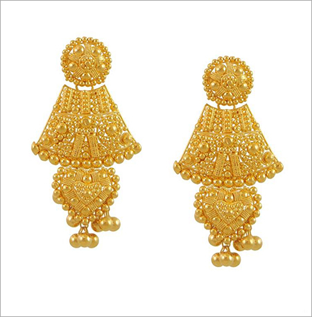 Gold Earring By G. K. JEWELLERS