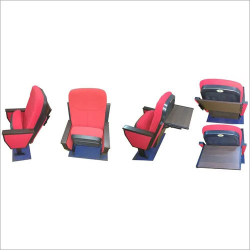 Red Auditorium Writing Pad Chair