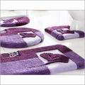 Desinger Bathroom Rugs Back Material: Anti-slip Latex