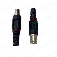 BNC Connector Brass P Pink