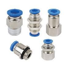 Push in Fittings Brass Chrome