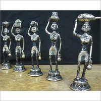 Metal statues