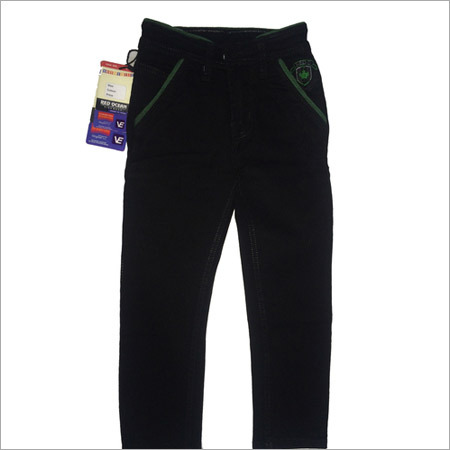 Black Jeans - Cotton Blend, Size 22X30, Black | Drawstring Closure, Comfortable Fit, Side Pockets, Elastic Waist