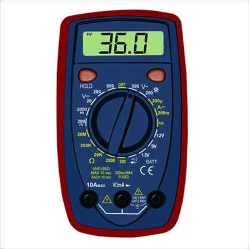 3 1/2 Digital Multimeter With Temperature And Transistor Dimensions: 94 X 81 X 49 Millimeter (Mm)